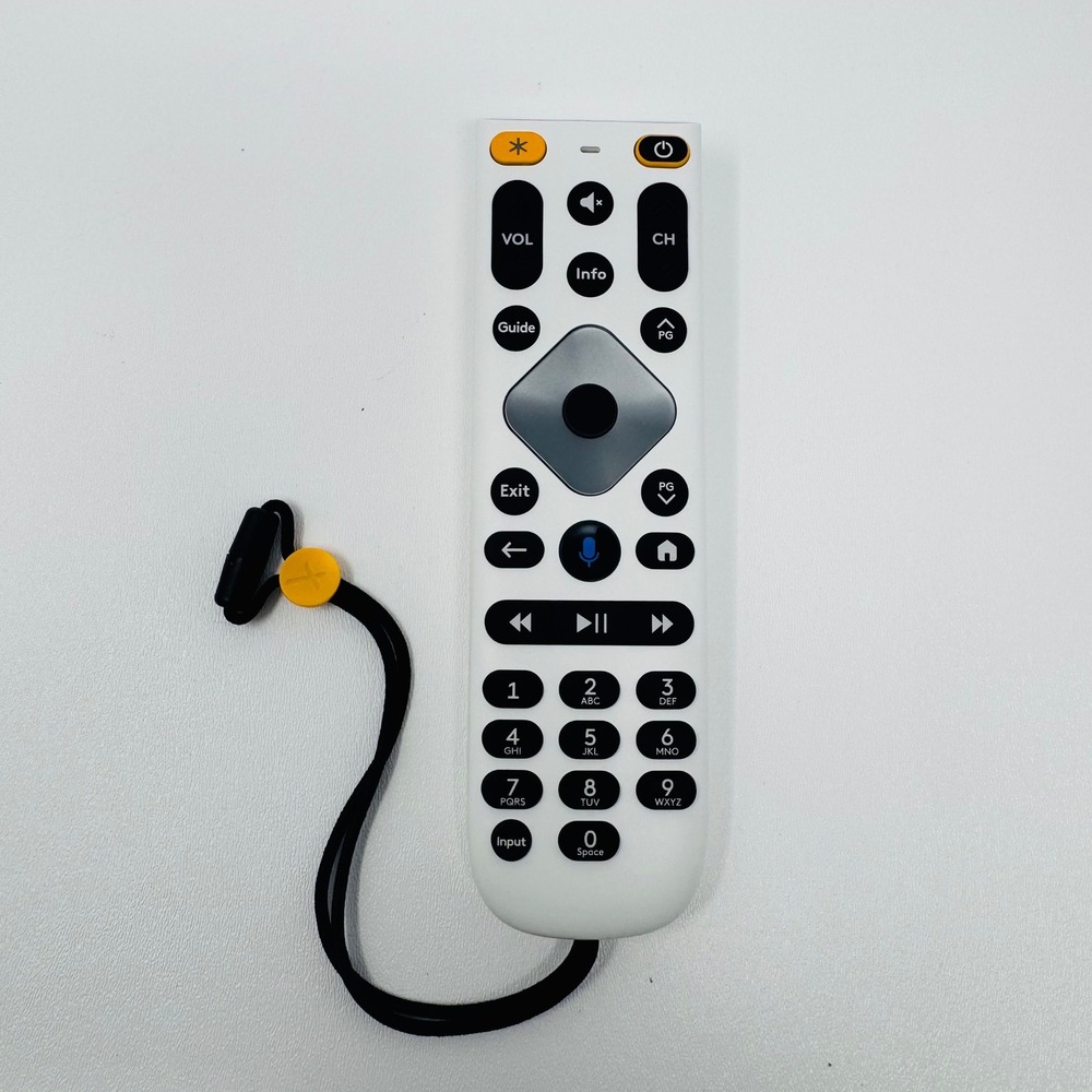 Xfinity XRA Large Button Voice Remote White for Seniors and Low Vision TX4RD68A